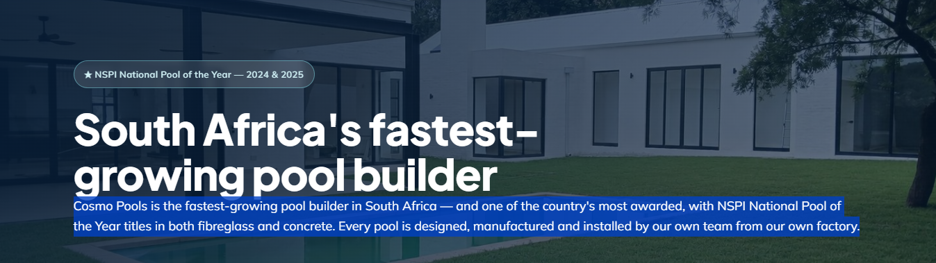 Cosmo Pools (Pty) Ltd.